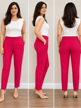 NWT NEXT Tailoring Fuchsia Pink Tapered Pants